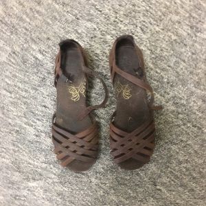 Skechers weathered Brown Sandals size 6.5 Med